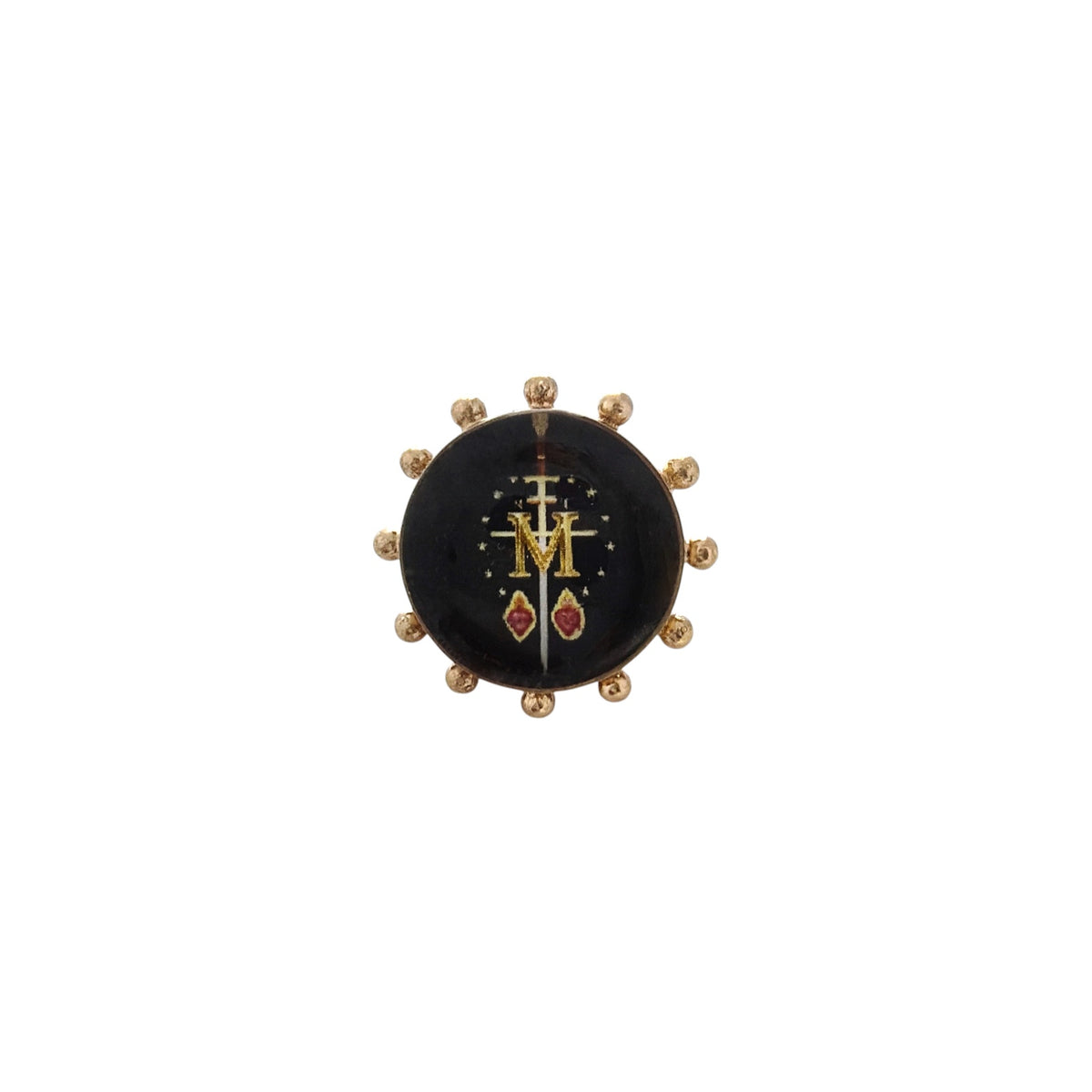 VSA Heavenly "M" Ring in Gold 7