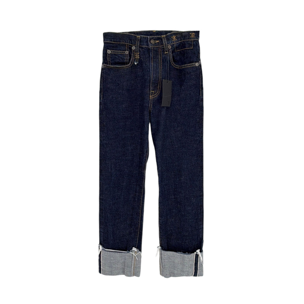 R13 Courtney Slim with Cuff in Indigo Rinse 25
