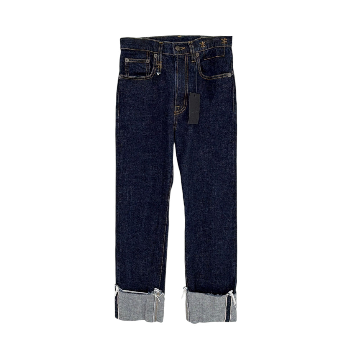 R13 Courtney Slim with Cuff in Indigo Rinse 25