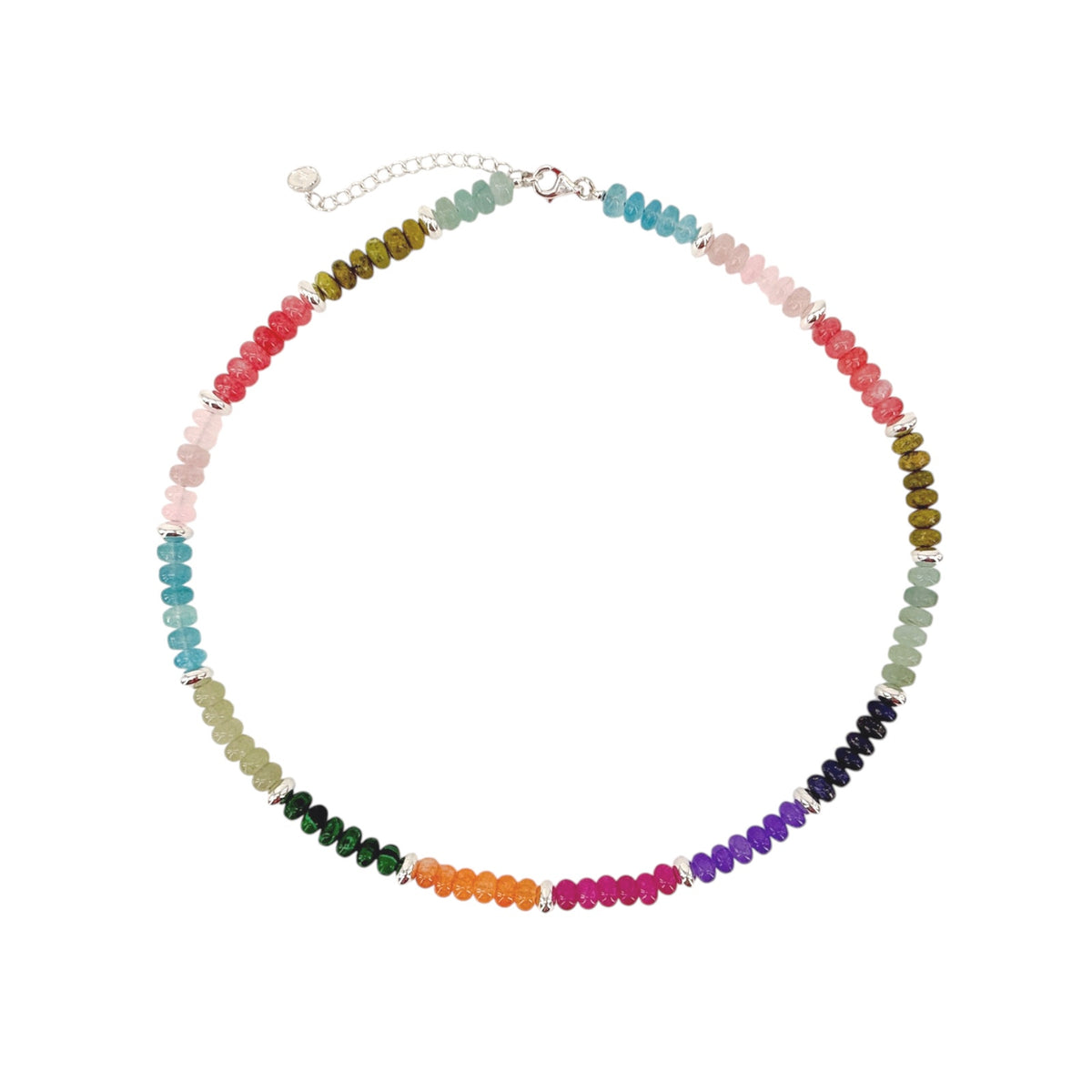 SILPADA Colored In Silver Mixed Stones Beaded Necklace