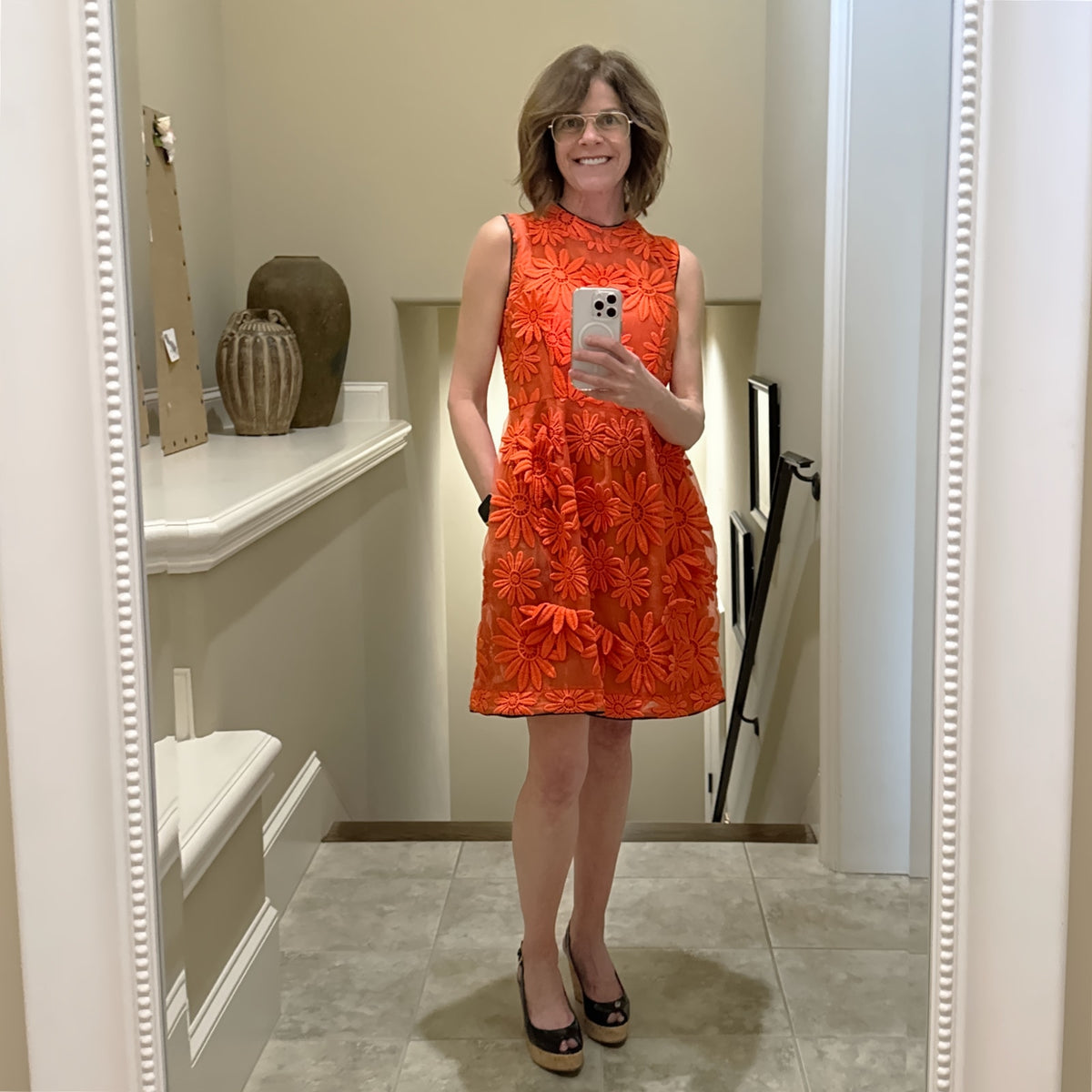 MARNI Floral Silk Dress IT42|US6|S