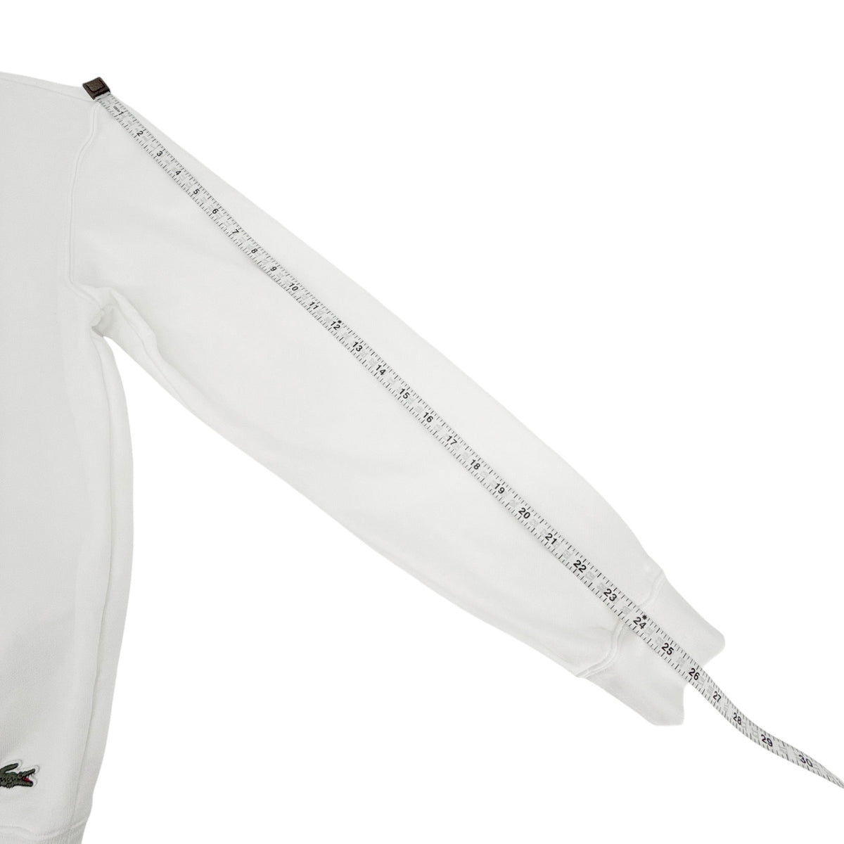 LACOSTE Classic Fit Crewneck Sweatshirt in White S
