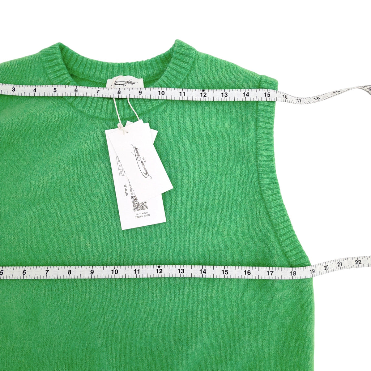 AMERICAN VINTAGE Vitow Sweater Vest in Jardine Chine Garden Melange S
