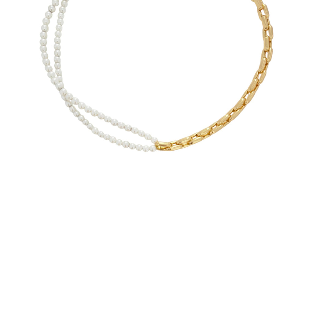 TIMELESS PEARLY Half and Half Necklace