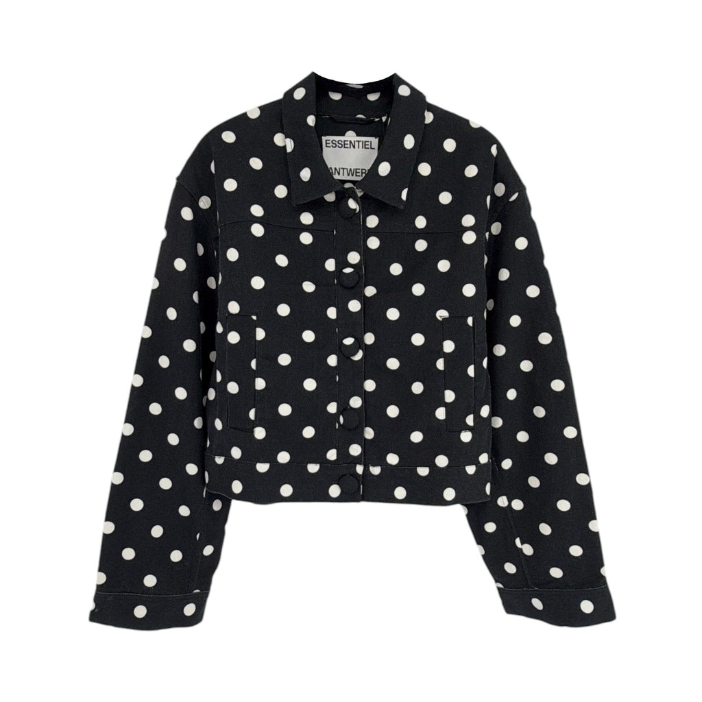 ESSENTIEL ANTWERP Jaborosa Boxy Cropped Jacket Black S