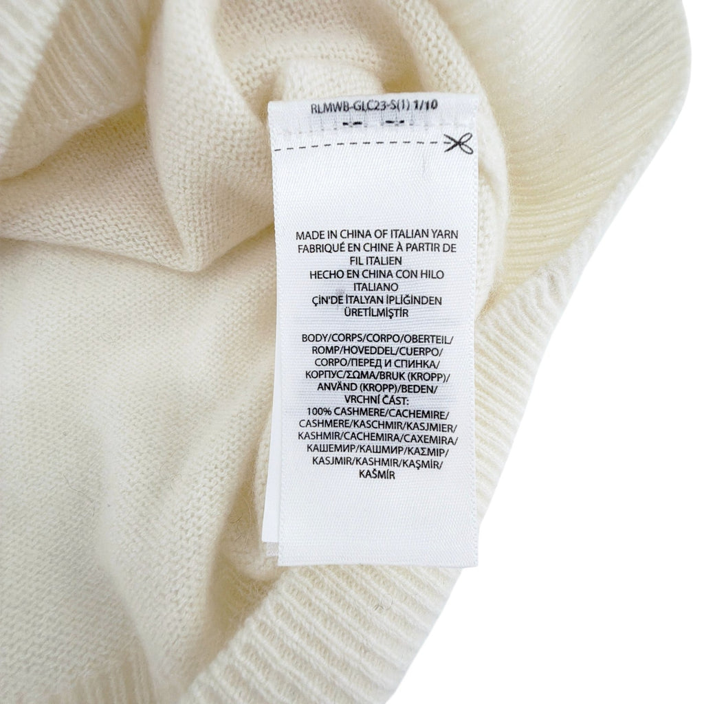 POLO RALPH LAUREN Cashmere Polo Shirt in Chic Cream in M