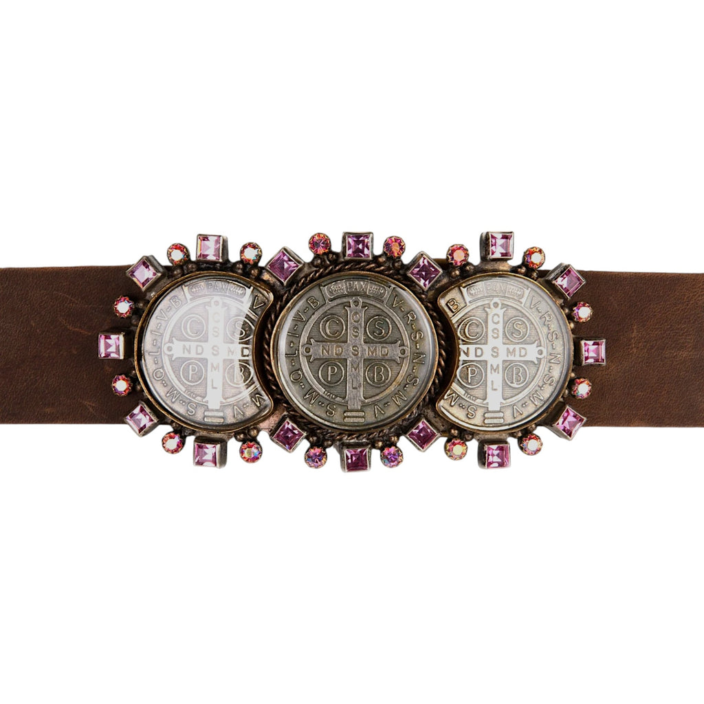 VIRGINS SAINTS & ANGELS VSA Buckle Triple San Benito in Pink
