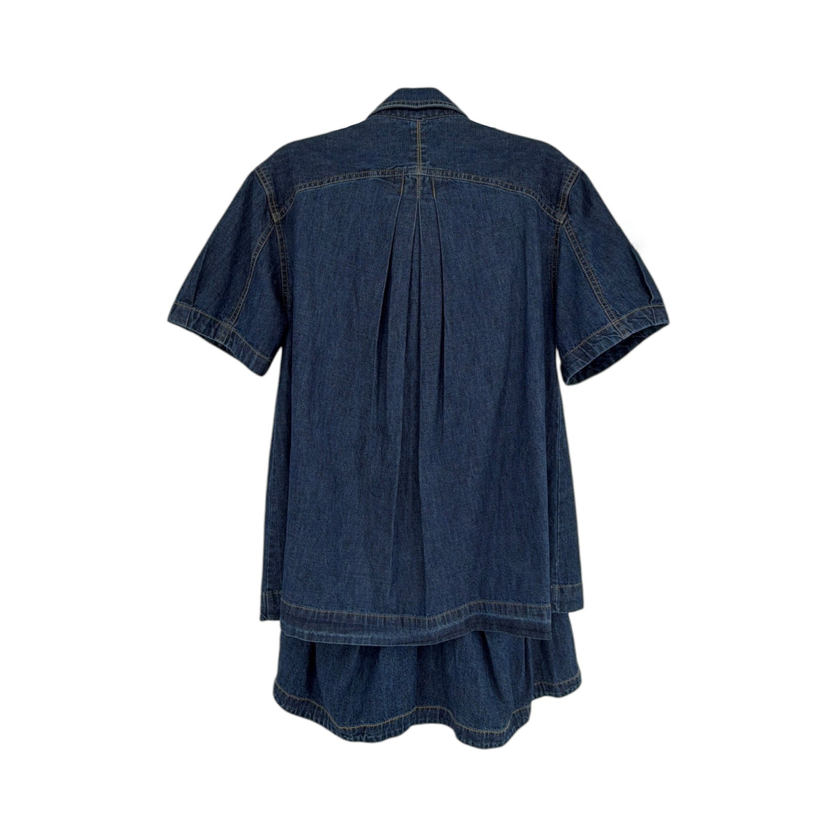 FREE PEOPLE Griselda Denim Short Set Sea Dream Wash 2
