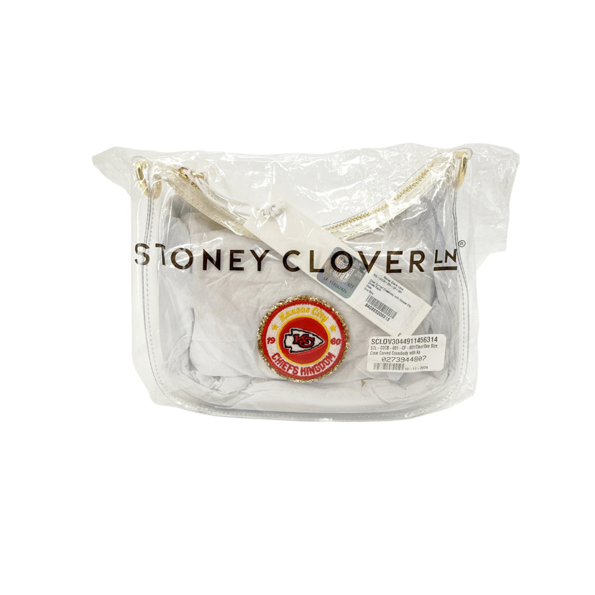 STONEY CLOVER LANE Kansas City Chiefs Clear Crossbody Bag
