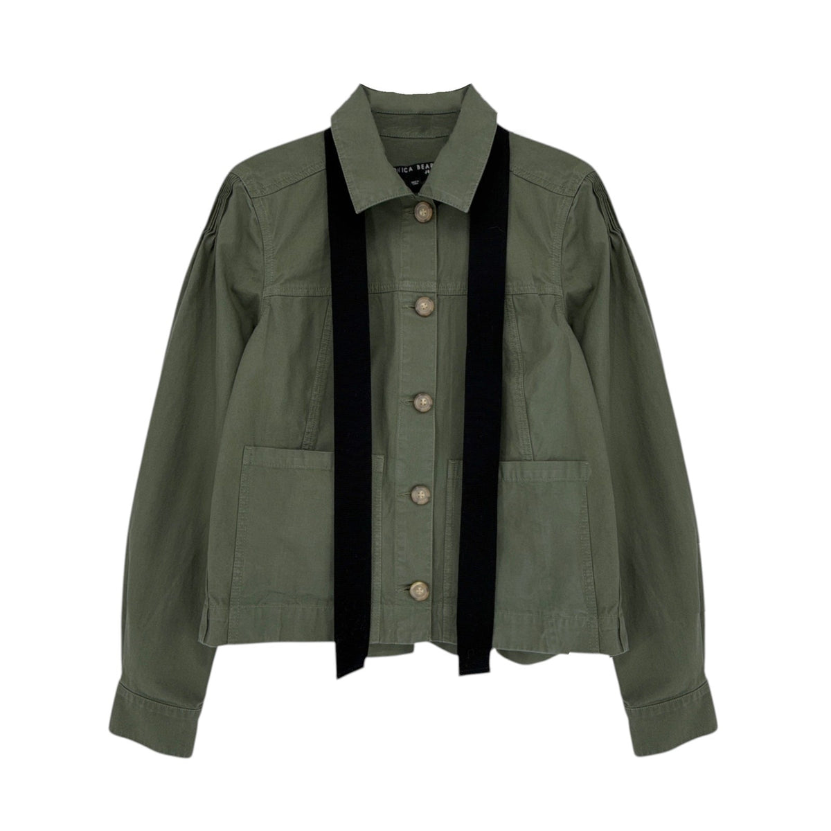 VERONICA BEARD Weslyn Jacket Army Green XS