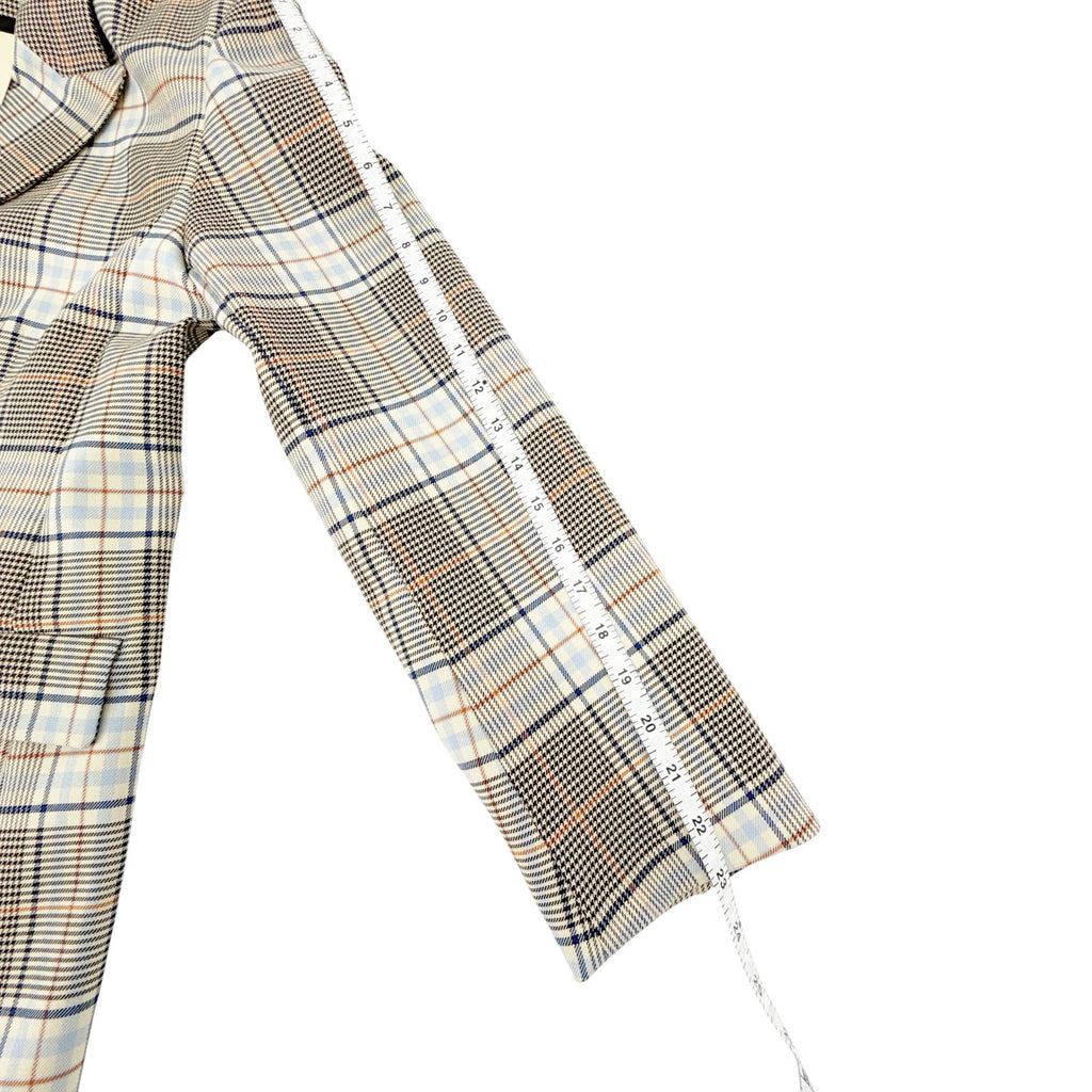 MAJE Vika Plaid Button Blazer FR|EU42 | XL