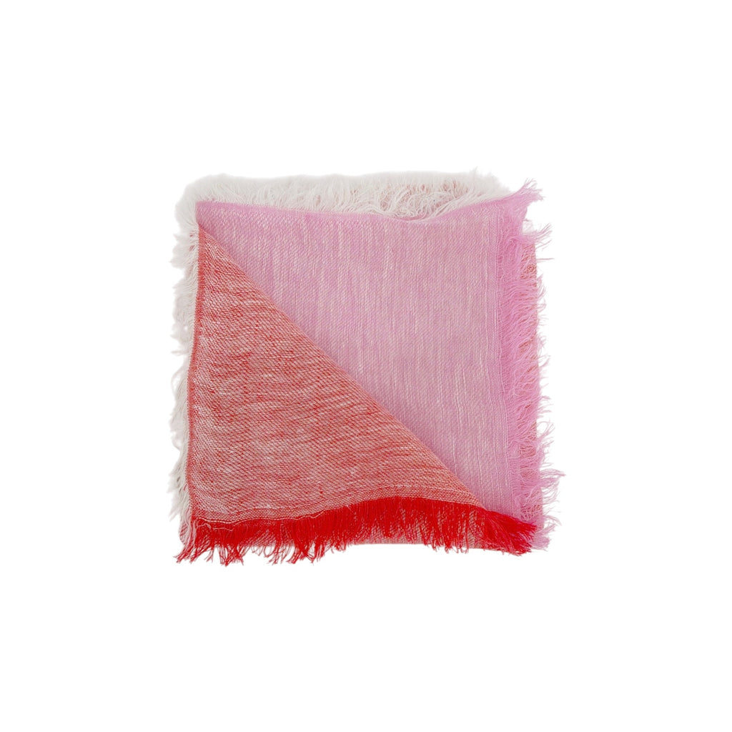 FAHERTY Colorblock Oblong Scarf in Fuchsia