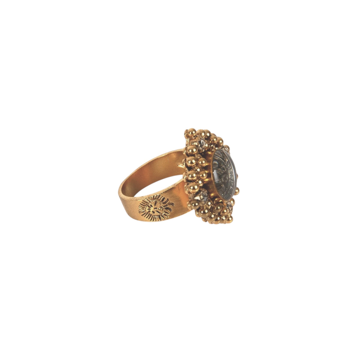 VSA Petite Cloister San Benito Ring Gold Size 6