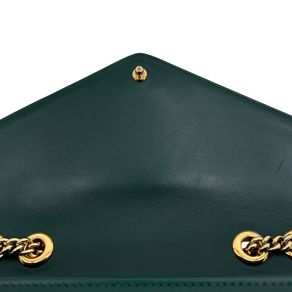 GUCCI Rajah Medium Shoulder Bag in Vintage Green