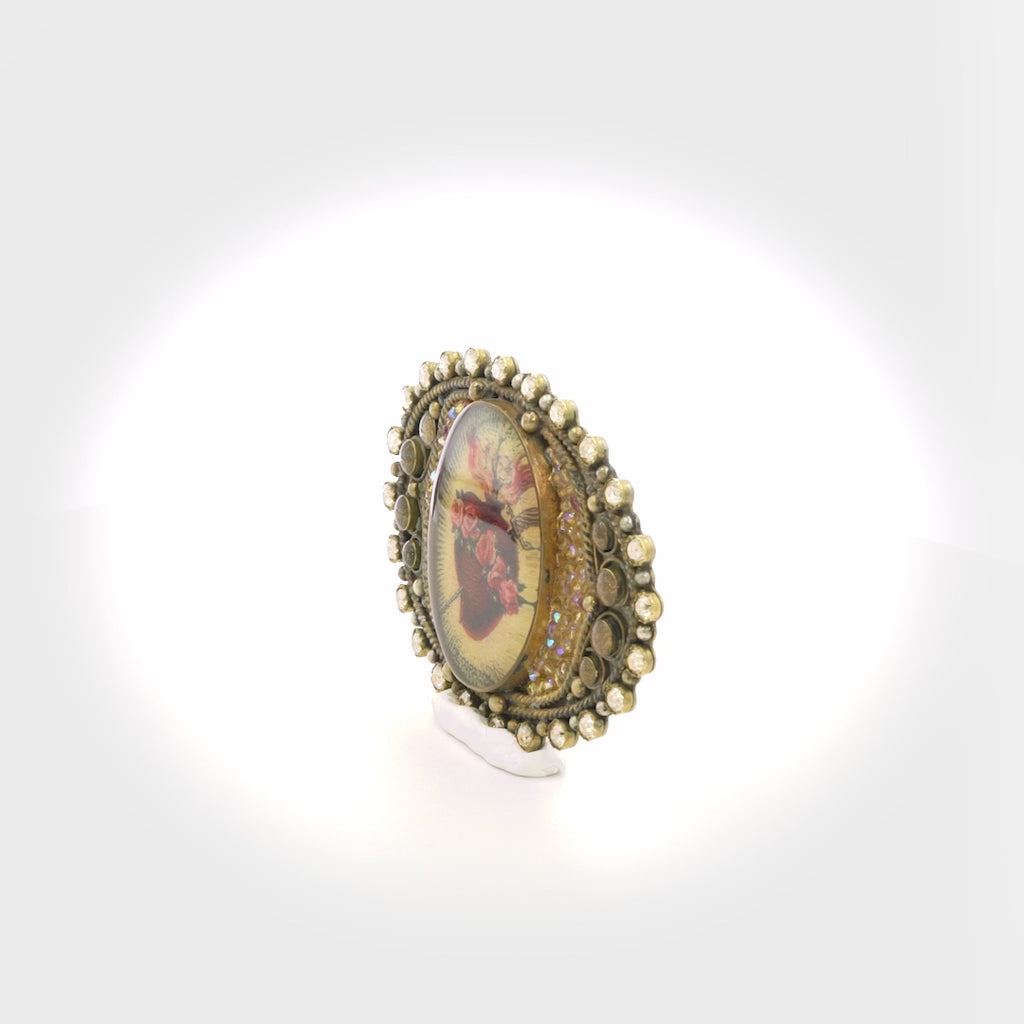 VSA Goddess Image Buckle Sacred Heart