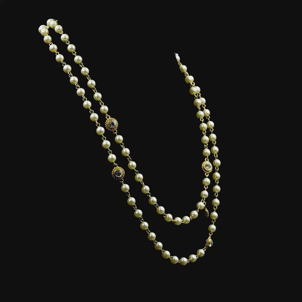 VSA Wrap 6mm Pearl Cream & Gold
