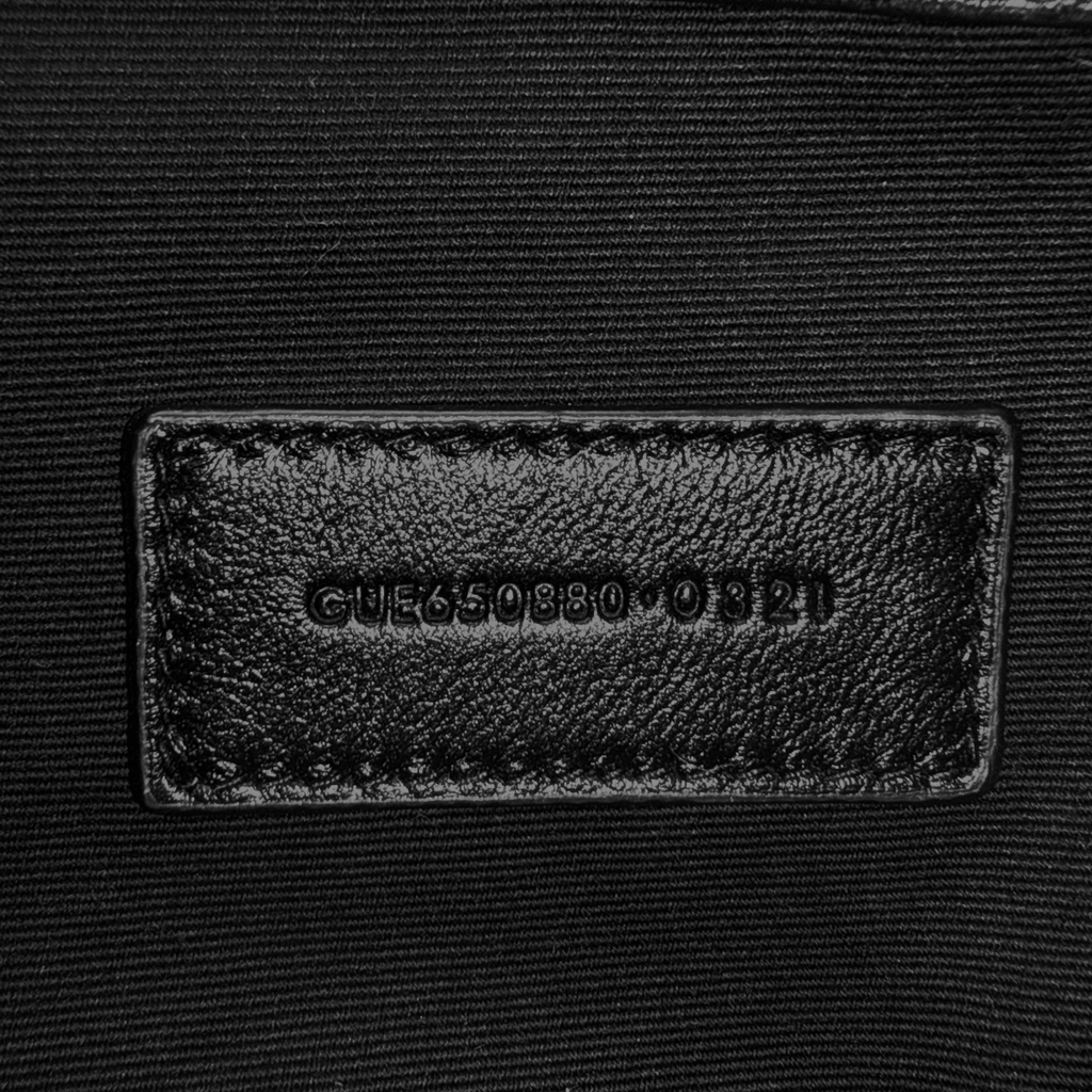 SAINT LAURENT Loulou Toy Puffer Pouch Clutch Bag in Lambskin in Black