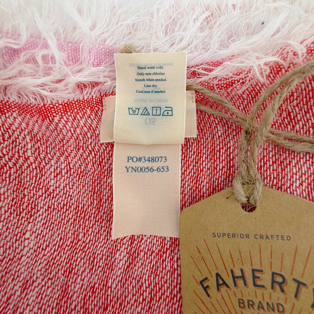 FAHERTY Colorblock Oblong Scarf in Fuchsia
